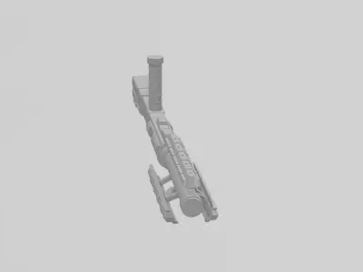 Armored Commando Baton 3D model