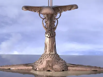 Deep sea Dreadnought ship 5  3D model purchase