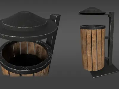 Street Bin 3D model