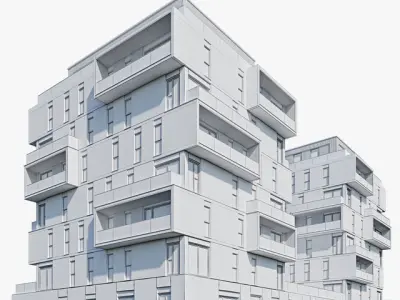 Modern apartment 3D model get