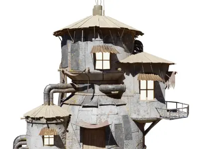 Sci-Fi Hause 3D model