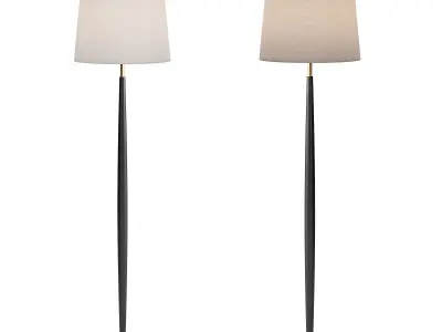 Beckett Leather Floor Lamp 3D model