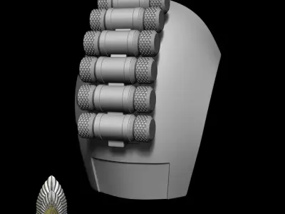 Mandalorian Shoulder Armor  Star Wars  3D DIGITAL DOWNLOAD 3D print model