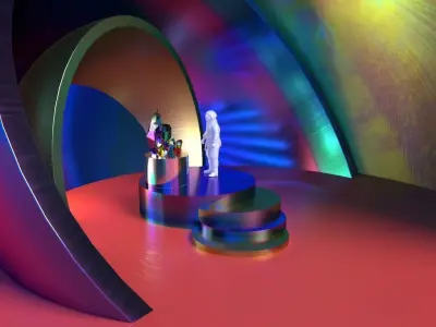 Astronaut in the cave 3D model