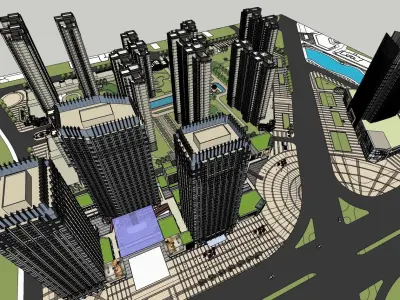 Modern Shopping Mall 3D Model 3D model purchase