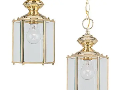 Mcvicker Outdoor Hanging Lantern - 2 Colour 3D model