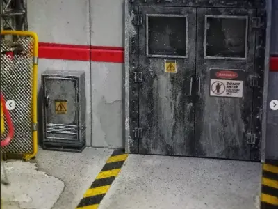 Steel Door 64 Scale 3D print model