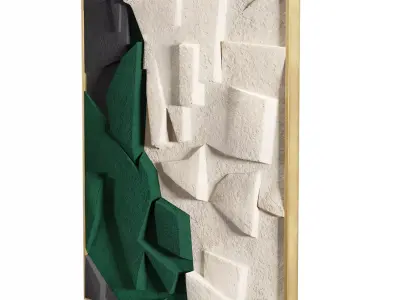 Contemporary 3D Wall Art Low-poly 3D model