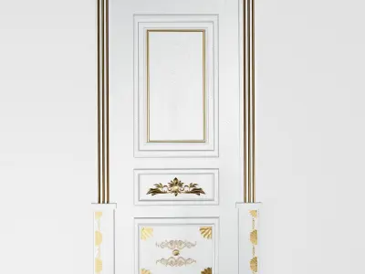 Different colours doors 3D model