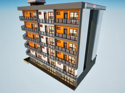 Apartment Exterior 3D model