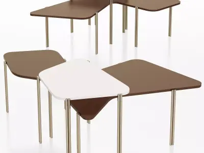 Durame DARK  LIGHT JEAN STACKABLE TABLES 3d model Low-poly 3D model