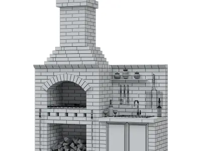 Barbecue M R 78 radius BBQ 3D model