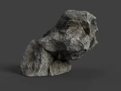 Rock 6-1 Low-poly 3D model