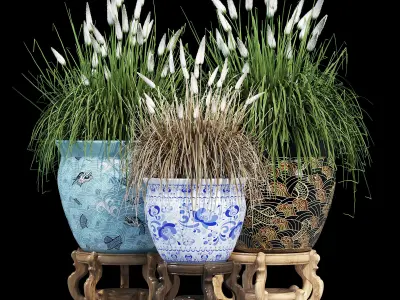 Porcelain grass 3D model