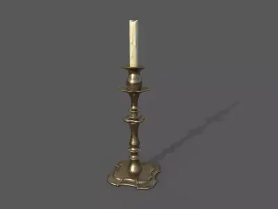 Candle Stand  3D model Low-poly 3D model