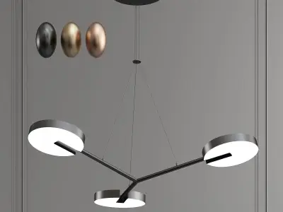 Armm 3 arm pendant light 3D model