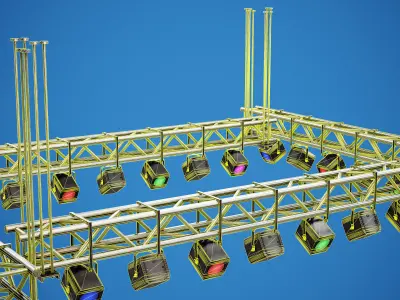 Light Truss - PBR Game Ready Props Low-poly 3D model