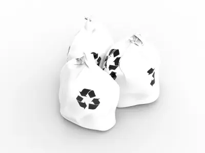 RUBBISH WHITE 3D model