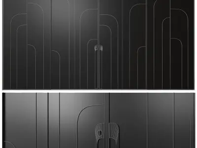 Art deco door 3D model