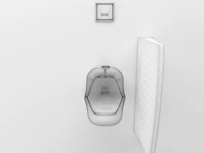 Urinal 7 toilet 3D model