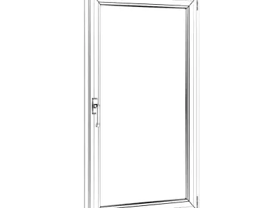 Metal Window 910mm x 1500mm 3D model