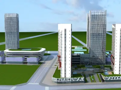 Cityscape 9 3D model