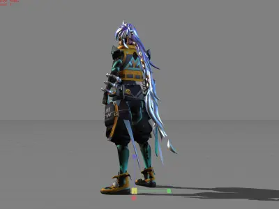 Yin M World Skin Low-poly 3D model