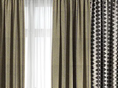 Curtain Set 112 3D model