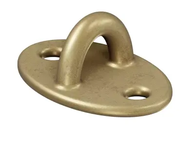 Brass Window Eye Latch 3D model
