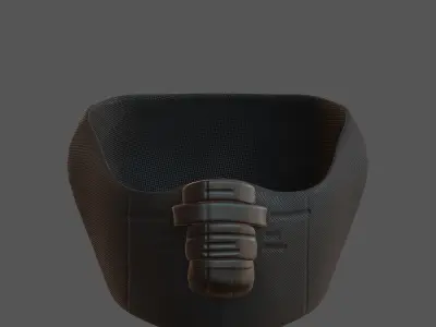 Gas mask helmet 3d model scifi Low-poly  Low-poly 3D model 287