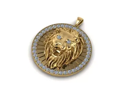 Lion Pendant 315 3D print model