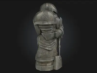 Stone Sentinel  Eternal Guardian of Ancient Grounds 3D model