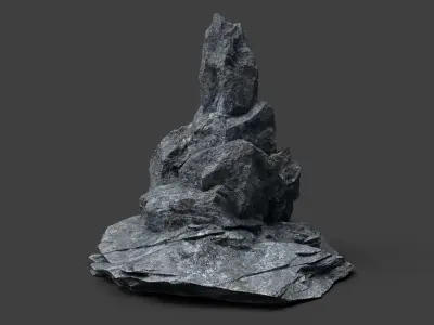 Rock 5-9 Low-poly 3D model