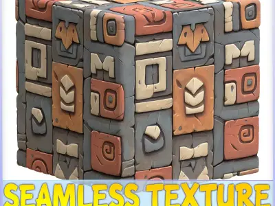 Stylized Wall Seamless Texture Texture 19