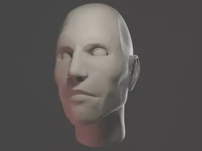Male Head Sculpt Highpoly 3D model