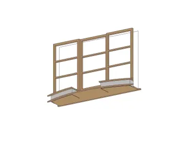 Reception window 3D model