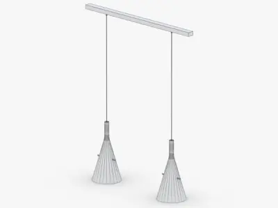 1496 - Hanging Lamp Low-poly 3D model