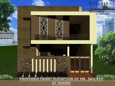 Home Front Elevation 3D model