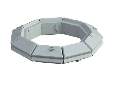 Sci Fi Object No 4153 Low Poly Low-poly 3D model