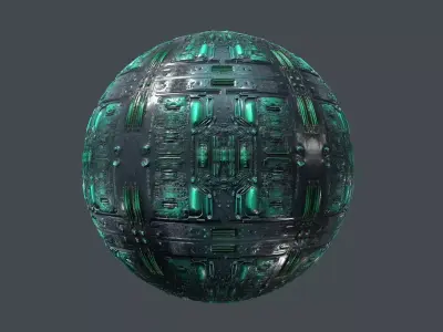 Cyberpunk Seamless PBR Texture 18 Texture