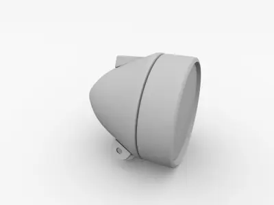 Vintage Bicycle Light 3D model
