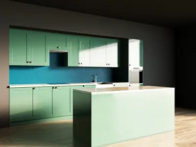 46-Kitchen10 glossy 4 3D model