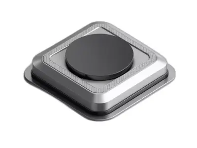 Modern SciFi Control Button Low-poly 3D model