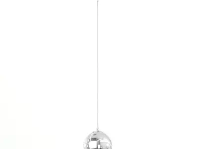 Chrome Hanging Lamp 3D Model 3D model