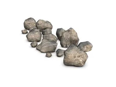 Rocks Low-poly 3D model