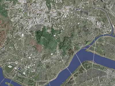 Seoul South Korea - city and urban 3D model