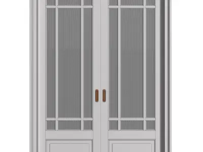 Interior sliding doors in classic style 3D model