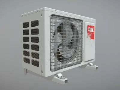 ZEFYR - Air Condition External Unit Low-poly 3D model