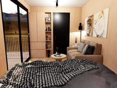 container hotel modul combo k2 Low-poly 3D model