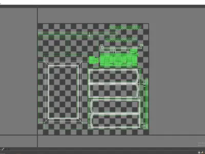 Medieval window Low-poly 3D model